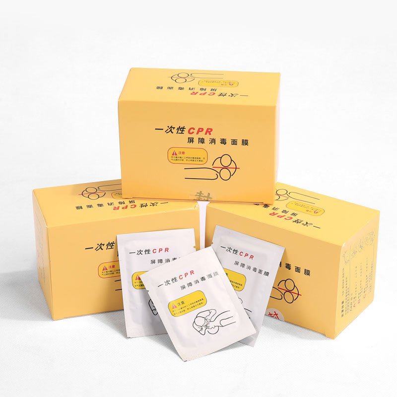 一次性心肺复苏急救训练屏障消毒面膜（BIX-JM）
